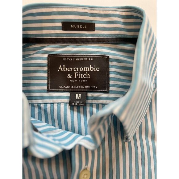 Vintage Abercrombie And Fitch Made In Hong Kong Pre-1997 Button Up Medium - Picture 2 of 11